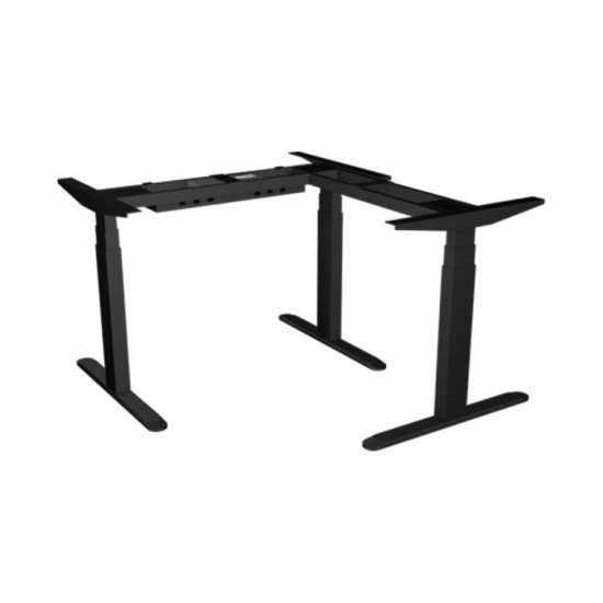 Okvir stola UVI 90 kutni, električni, Sit-Stand, crni, motor, 3 nivoa
