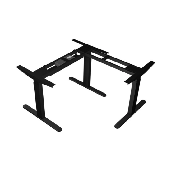Okvir stola UVI 90 kutni, električni, Sit-Stand, crni, motor, 3 nivoa