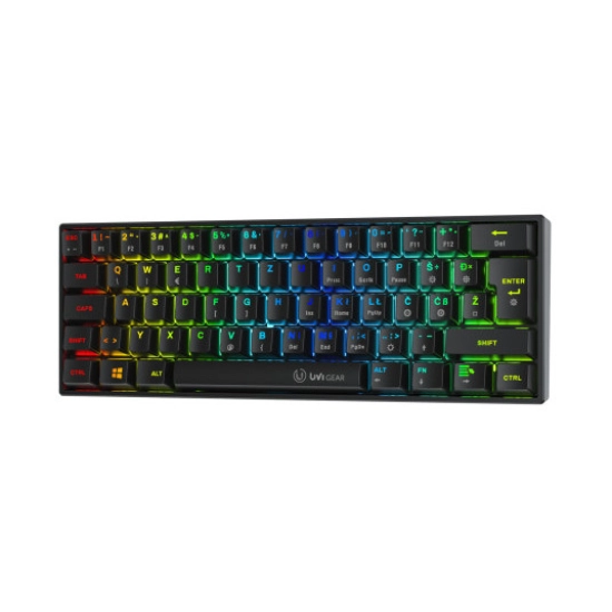 Tipkovnica UVI Gear Pride, žičana, Crveni Switch, HR Layout, crna Tipkovnica UVI Gear Pride, žičana, Crveni Switch, HR Layout, crna