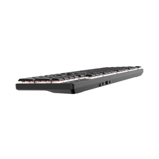 Tipkovnica UVI LEAF, bežična, Bluetooth, USB C, Crveni Switch, LED, crna