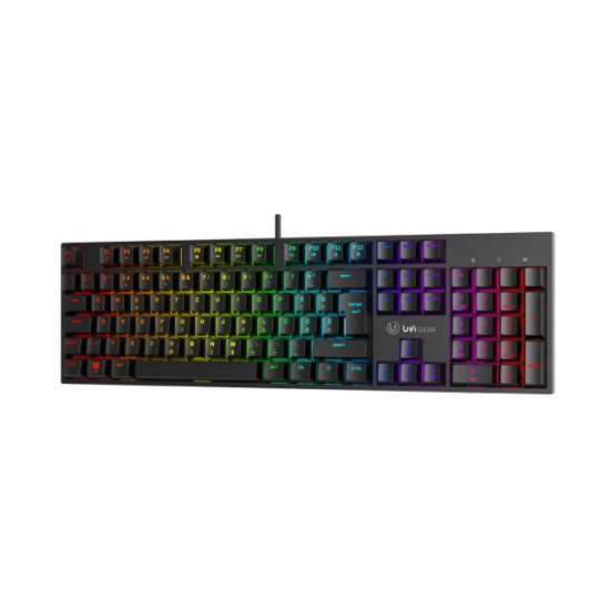 Tipkovnica UVI GREED V2, žičana, mehanička, Smeđi Switch, HR Layout, RGB, crna Tipkovnica UVI GREED V2, žičana, mehanička, Smeđi Switch, HR Layout, RGB, crna