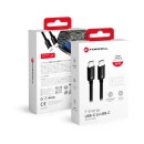 Kabel FORCELL F-ENERGY, USB C (M) na USB C (M), 0.5m, crni, kutija
