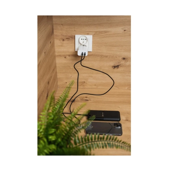 Kabel FORCELL F-ENERGY, USB C (M) na USB C (M), 1m, crni, kutija