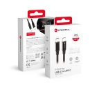 Kabel FORCELL F-ENERGY, USB C (M) na USB C (M), 1m, crni, kutija