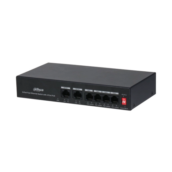 Switch DAHUA PFS3006-4ET-36, 6-portni, 2x uplink, 4x Poe, crni Switch DAHUA PFS3006-4ET-36, 6-portni, 2x uplink, 4x Poe, crni