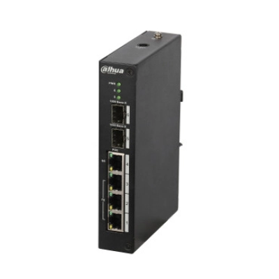 Switch DAHUA DH-PFS3206-4P-96, 6-portni, 4x Poe, crni  