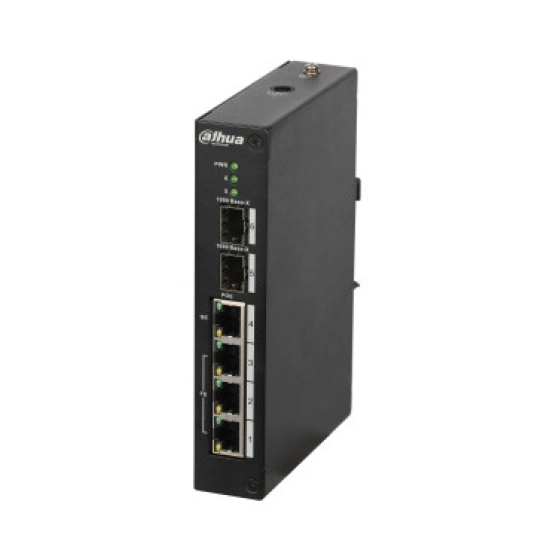 Switch DAHUA DH-PFS3206-4P-96, 6-portni, 4x Poe, crni Switch DAHUA DH-PFS3206-4P-96, 6-portni, 4x Poe, crni