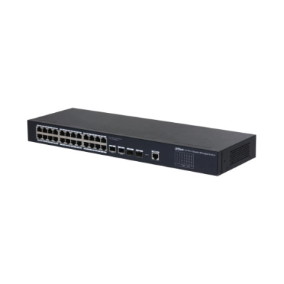 Switch DAHUA DH-SG4028, 28-portni, 26x RJ45, 2x SFP, crni   - MREŽNA OPREMA