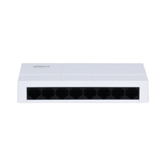 Switch DAHUA PFS3008-8GT-L, 8-portni, 8x 10/100/1000 Mbps, bijeli Switch DAHUA PFS3008-8GT-L, 8-portni, 8x 10/100/1000 Mbps, bijeli