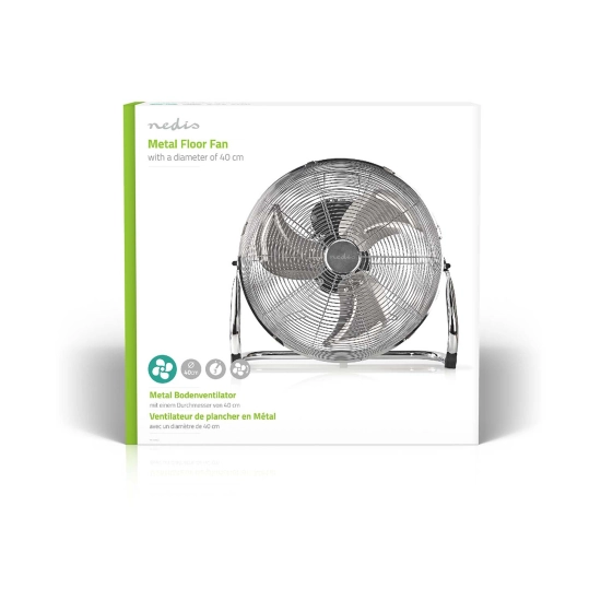 OŠTEĆENA AMBALAŽA - Ventilator NEDIS FNFL10CCR40, podni, 40cm, metalni
