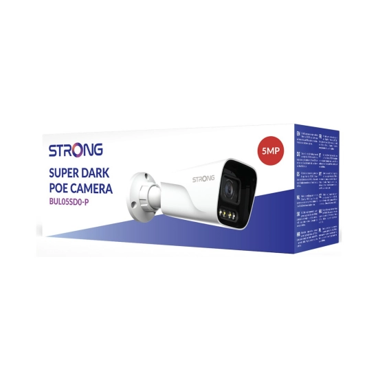 Nadzorna IP kamera STRONG BUL05SD0-P, vanjska, senzor pokreta, noćni vid, 5MP, IPX67, bijela
