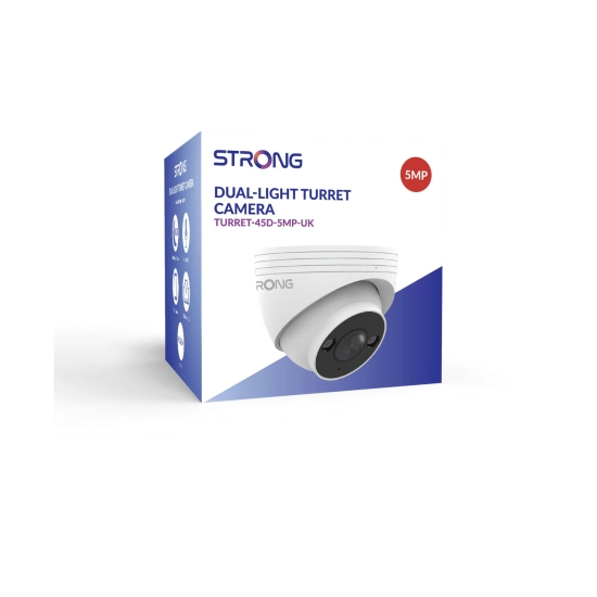 Nadzorna IP kamera STRONG TUR05DL0-P, vanjska, senzor pokreta, noćni vid, 5MP, bijela