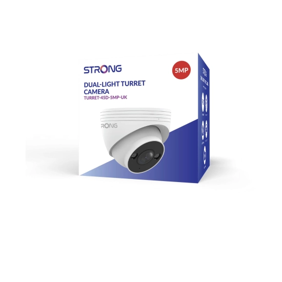 Nadzorna IP kamera STRONG TUR05DL0-P, vanjska, senzor pokreta, noćni vid, 5MP, bijela