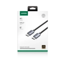 Kabel UGREEN, DisplayPort (M) na DisplayPort (M), pleteni, 1m, crni