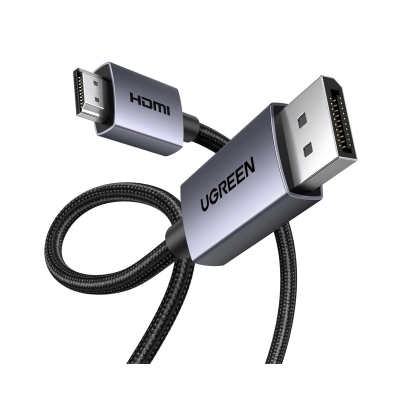 Kabel UGREEN, DisplayPort (M) na HDMI (M), 1.5m, crni   - Video kabeli