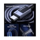 Kabel UGREEN, USB C (M) na USB C (M), pleteni, 2m, sivi