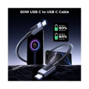 Kabel UGREEN, USB C (M) na USB C (M), pleteni, 2m, sivi