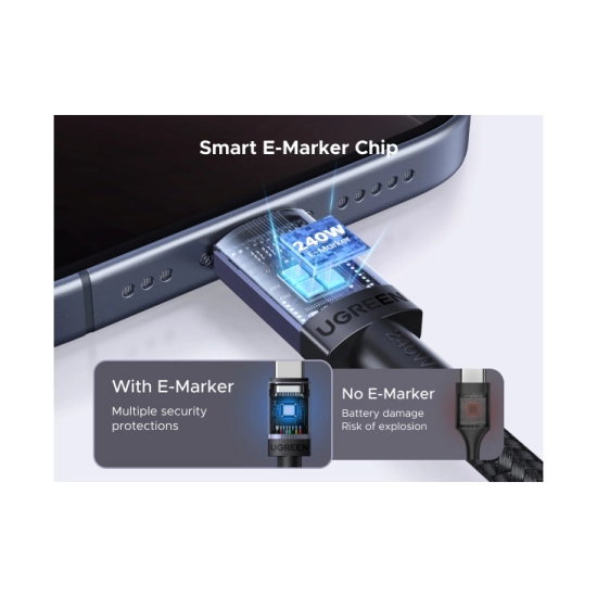 Kabel UGREEN, USB C (M) na USB C (M), 240W, 2m