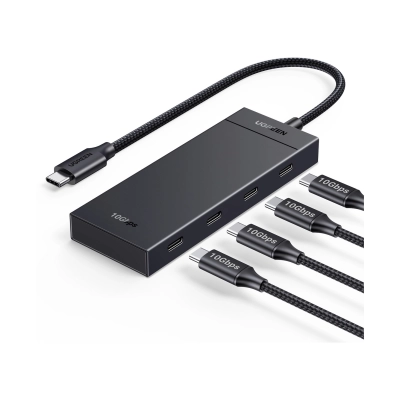 USB HUB UGREEN, USB C na 4x USB C 3.1 Gen2, crni   - Hlađenja, stalci, docking i USB hubovi