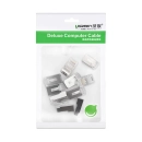 Konektor UGREEN, tel.M. oklopljeni 8-8, RJ45, CAT 6, 100 komada