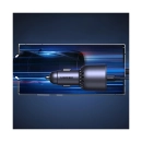 Auto punjač UGREEN, 130W, 2x USB C, USB A, sivi