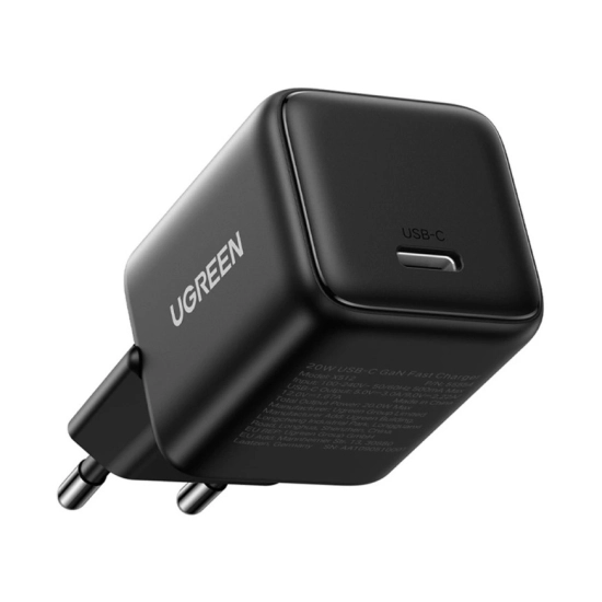 Kućni punjač UGREEN X513, 30W, USB C, GaN, crni Kućni punjač UGREEN X513, 30W, USB C, GaN, crni