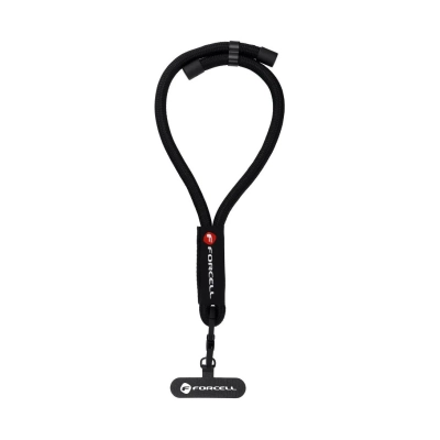 Trakica za telefon FORCELL F-Design R10X40, podesiva duljina, maks. 20cm, crna