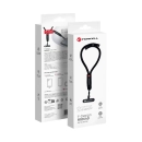 Trakica za telefon FORCELL F-Design R10X40, podesiva duljina, maks. 20cm, crna