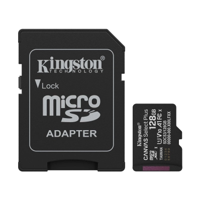 Memorijska kartica KINGSTON Canvas Select Plus G3, SDCS3/128GB, Micro SD, 128GB + SD Adapter, 150/MB/s - Memorijske kartice Memorijska kartica KINGSTON Canvas Select Plus G3, SDCS3/128GB, Micro SD, 128GB + SD Adapter, 150/MB/s - Memorijske kartice