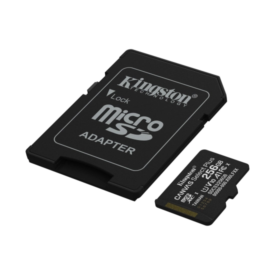 Memorijska kartica KINGSTON Canvas Select Plus G3, SDCS3/256GB, Micro SD, 256GB + SD Adapter, 150/MB/s