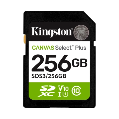 Memorijska kartica KINGSTON Canvas Select Plus G3, SDS3/256GB, SDHC, 256GB, 150/MB/s