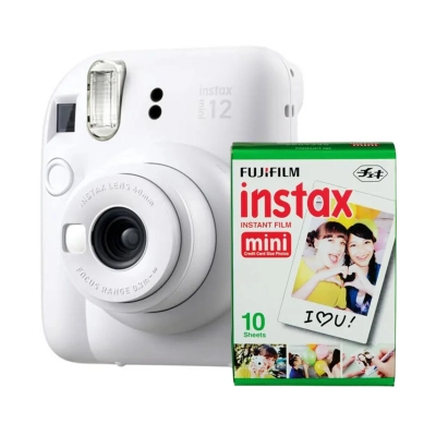 Fotoaparat FUJIFILM Instax Mini 12, bijeli + 10 listova foto papira - Fujifilm Fotoaparat FUJIFILM Instax Mini 12, bijeli + 10 listova foto papira - Fujifilm