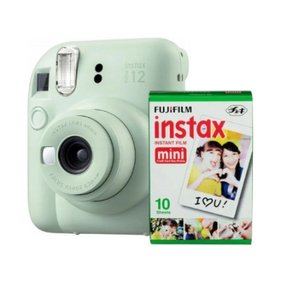 Fotoaparat FUJIFILM Instax Mini 12, zeleni + 10 listova foto papira - Fujifilm Fotoaparat FUJIFILM Instax Mini 12, zeleni + 10 listova foto papira - Fujifilm