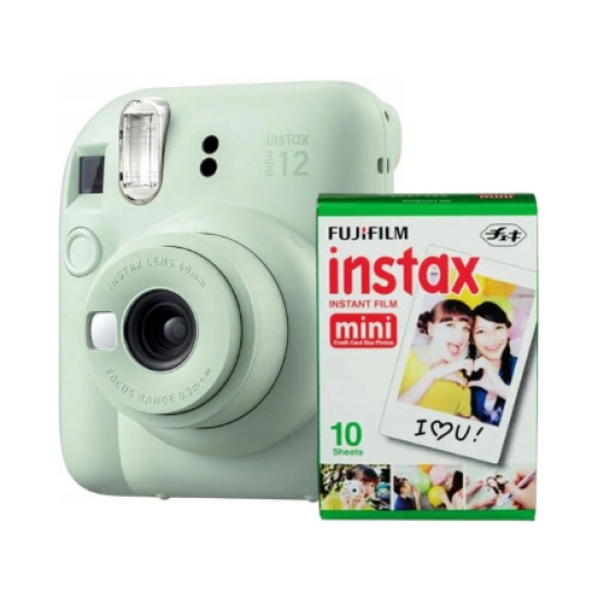 Fotoaparat FUJIFILM Instax Mini 12, zeleni + 10 listova foto papira