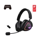 Slušalice ASUS Gaming ROG Delta II, bežične, Bluetooth, USB C, 3.5mm, mikrofon, za PS5/PS4/Switch/PC, crne