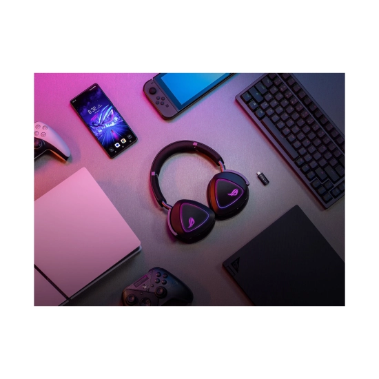 Slušalice ASUS Gaming ROG Delta II, bežične, Bluetooth, USB C, 3.5mm, mikrofon, za PS5/PS4/Switch/PC, crne Slušalice ASUS Gaming ROG Delta II, bežične, Bluetooth, USB C, 3.5mm, mikrofon, za PS5/PS4/Switch/PC, crne