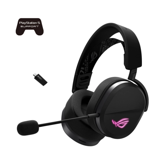 Slušalice ASUS Gaming ROG Pelta, bežične, WiFi, Bluetooth, USB C, mikrofon, za PS5/PS4/Switch/PC, crne Slušalice ASUS Gaming ROG Pelta, bežične, WiFi, Bluetooth, USB C, mikrofon, za PS5/PS4/Switch/PC, crne
