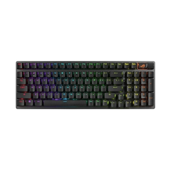 Tipkovnica ASUS Gaming ROG STRIX SCOPE II 96, bežična, WiFi, Bluetooth, USB C, US Layout, RGB, crna