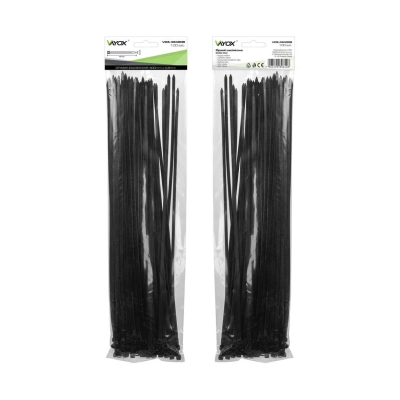 Vezica VAYOX VOZ-48400B PVC 4.8x400mm crna 100 komada u pakiranju Vezica VAYOX VOZ-48400B PVC 4.8x400mm crna 100 komada u pakiranju