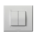 Prekidač zidni serijski NOPALLUX 831211,2, 10A, 250V~, bijeli