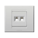 Telefonska utičnica dupla NOPALLUX 844411,2, RJ11 6/4, bijela