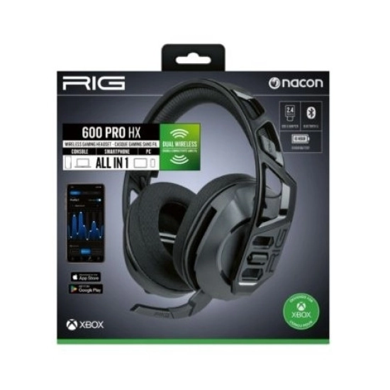 Slušalice NACON Gaming RIG 600 PRO HX, bežične, Bluetooth, USB C, mikrofon, za PS5/PS4/XBOX Series X/S/One/Switch/PC/Android/iOS, crne Slušalice NACON Gaming RIG 600 PRO HX, bežične, Bluetooth, USB C, mikrofon, za PS5/PS4/XBOX Series X/S/One/Switch/PC/Android/iOS, crne