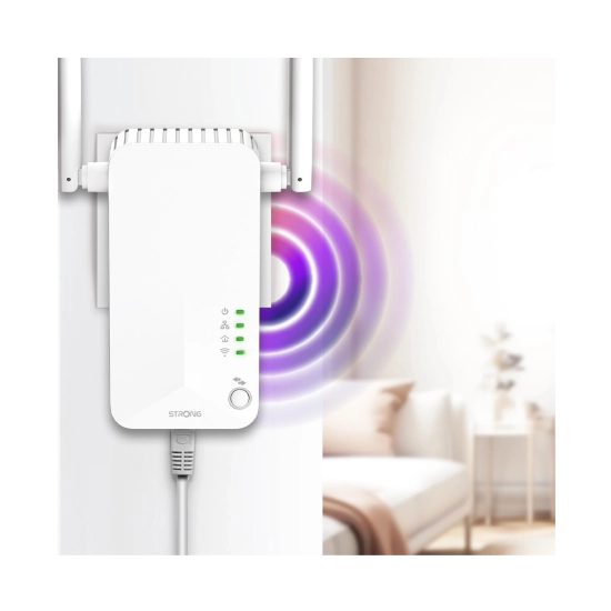 Powerline adapter STRONG 600 Duo V2, POWERLWF600DUOEUV2, RJ45, WiFi 4, 2 komada, s utičnicom Powerline adapter STRONG 600 Duo V2, POWERLWF600DUOEUV2, RJ45, WiFi 4, 2 komada, s utičnicom