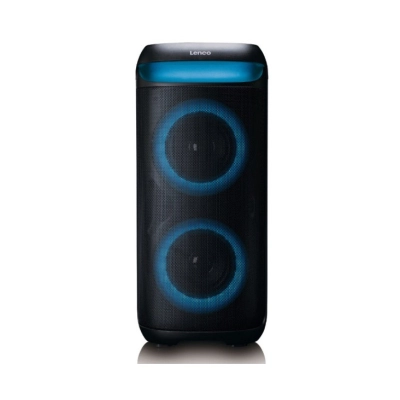 Prijenosni audio sustav LENCO PA-210BK, 100W, Bluetooth 5.3, LED rasvijeta, crni   - Karaoke