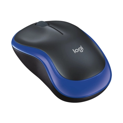 Miš LOGITECH M185, optički, bežični, 1000 DPI, plavi - EWR2  