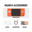 Igraća konzola ANBERNIC RG28XX, IPS, 2.83incha, 64GB, lava orange
