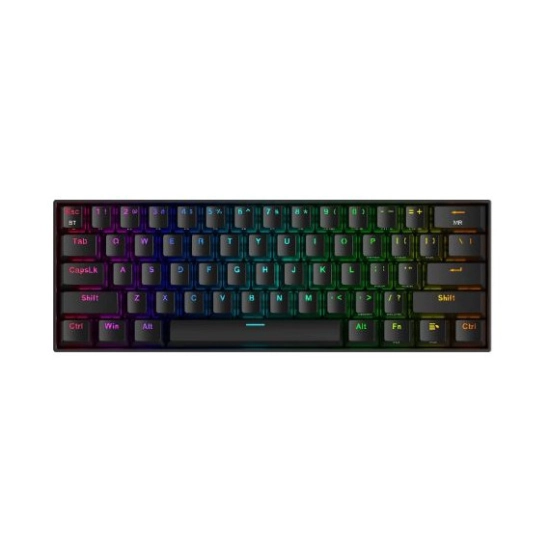 Tipkovnica REDRAGON Draconic K530RGB PRO, žičana, Bluetooth, USB C, mehanička, Smeđi Switch, RGB, crna Tipkovnica REDRAGON Draconic K530RGB PRO, žičana, Bluetooth, USB C, mehanička, Smeđi Switch, RGB, crna
