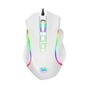 Miš REDRAGON M607 Griffin, Gaming, žičani, 7200dpi, RGB, bijeli