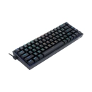 Tipkovnica REDRAGON Gaming Castor K631WG, žičana, mehanička, Crveni Switch, RGB, crna