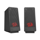 Zvučnici REDRAGON Gaming Ranch GS513, 2.0, USB A, 3.5mm, LED, crni